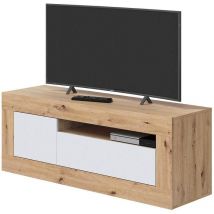 FRS - Meuble de salon Velho - Chêne Nodi et Blanc Artik