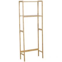 Tendance - Meuble wc bambou 2 etageres - bambou