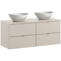 Meuble double vasque 120cm Azel Cachemire