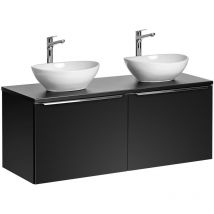 Petits-meubles - Meuble double vasque 120cm Éros Noir