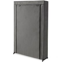 Facilitys - Meuble étagère à chaussures avec housse - 30 paires - - Gris