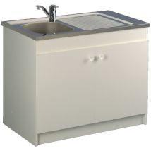 Aquarine - Meuble Sous Évier Leader Hydrofuge 800x600cm 2 Portes 200103