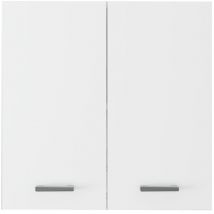 Ml-design - Cabinet de Salle de Bain, Blanc, 60x60x31 cm, avec 2 Portes et 2 Étagères, Panneau mdf Finition Mélaminée, Robuste, Armoire Murale de