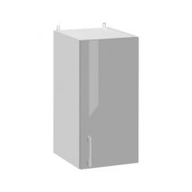 Meuble haut de cuisine Eco Gris Brillant 1 porte l 30 cm