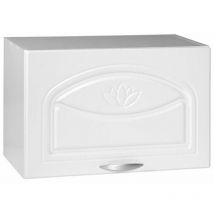 Meuble Hotte 1 Porte 60 Cm Dina En Mélaminé Blanc