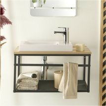 Meuble lave-mains wilo vasque blanche