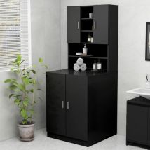 Maison Chic - Meuble machine à laver Meuble pour wc Noir 64978