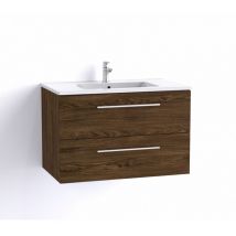 Sanitaire - Meuble neptune Héritage Chêne 80 cm - sans miroir