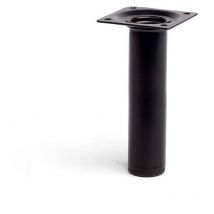 REI - Pied cylindrique en acier couleur noire mod. 401g. dimensions ø3x15cm 2-401g.150.03