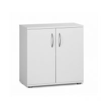 Argonauta - Meuble blanc 57x58x29 cm avec deux portes et une étagère - Dalia