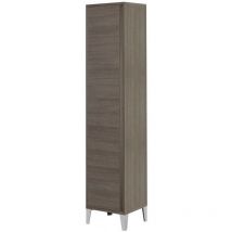 Feridras - Meuble porte-balais en chêne foncé 45x35x h183cm