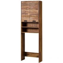 Meuble pour machine à laver 64x26x193 en bois de Sheesham naturel sablé malmö 2 250
