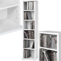 Tagère Colonne Meuble de Rangement 6 compartiments 90x21x20cm -