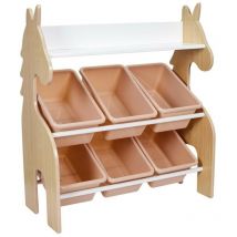 The Home Deco Factory - Meuble rangement licorne 6 bacs