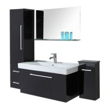 Eliteshopping - Meuble salle de bain 100 cm lavabo et colonne compris – Lise