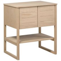 Mob-in - Meuble sous vasque plaqué chêne naturel atoll 70cm