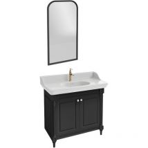 Meuble salle de bain JACOB DELAFON Cléo 1889 plan vasque + miroir + mitigeur lavabo or