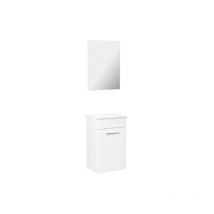 Vitra - Meuble salle de bain neo 2.0 largeur 385mm, blanc brillant