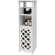 Badezimmer-Schrank, Badezimmermöbel, Aufbewahrungsschrank, freistehender Schrank mit 1 Tür und Regal, platzsparender Schrank, für Badezimmer,