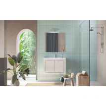 Azura Home Design - Meuble salle de bain Pratiko basic 2.0 blanc laqué brillant 82x57x47 cm