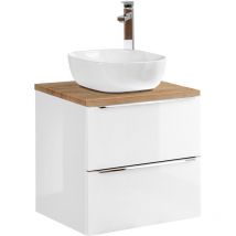 Petits-meubles - Meuble simple vasque 60cm April Blanc et Bois