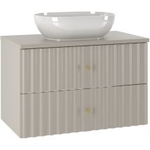 Meuble simple vasque 80cm Izae Cachemire