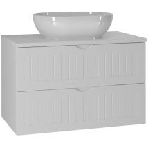 Petits-meubles - Meuble simple vasque 80cm Soline Blanc