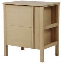 Mob-in - Meuble simple vasque chêne porte lisse 70 cm