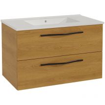 Petits-meubles - Meuble simple vasque encastrée 80 cm Douglas Bois