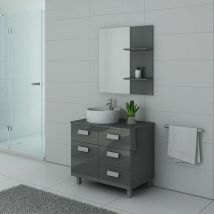Distribain - Meuble de salle de bain milan Gris Taupe
