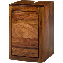 Meuble sous lavabo 40x40x60 en bois de Sheesham noisette laqué toronto 319