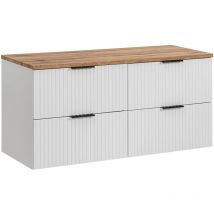 Petits-meubles - Meuble sous-vasque 120cm plan de toilette Adriel Blanc