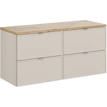 Petits-meubles - Meuble sous-vasque 120cm plan de toilette Alba Cachemire