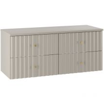 Petits-meubles - Meuble sous-vasque 120cm plan de toilette Izae Cachemire