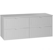 Petits-meubles - Meuble sous-vasque 120cm plan de toilette Soline Blanc