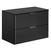 Petits-meubles - Meuble sous-vasque 80cm plan de toilette Adriel Noir