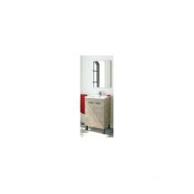 Armoire De Toilette 50 Cm + Miroir Chêne 80 X 50 X 40 Cm - 305210c