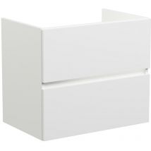 Sanijura - Meuble sous vasque deux tiroirs San Nolita (70 cm) - Longueur: 70 cm - Mélaminé Blanc Brillant