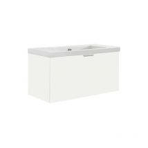 Banyo - meuble sous vasque + vasque epil blanc mat, 1 tiroir 860x550x510mm