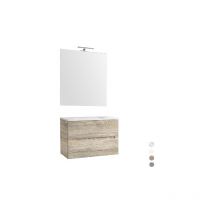 Meuble suspendu en chêne gris 70 cm - Ligne Talia