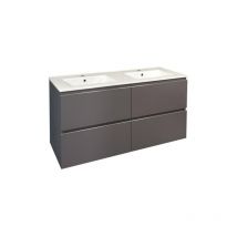Mueble alto trendy 4 cajones - 120cm - acabado gris mate - lavabo