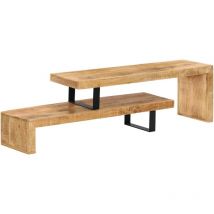 Helloshop26 - Meuble télé buffet tv télévision design pratique bois de manguier massif