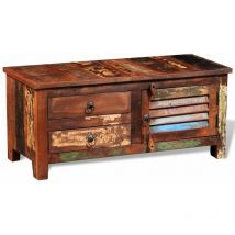 Helloshop26 - Meuble télé buffet tv télévision design pratique Bois massif de récupération