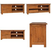Vidaxl - Meuble tv 100x30x40 cm Bois de teck solide - Meuble Tv - Meuble Tv En Bois - Meuble Tv Design - Meuble Tv Colonial - Meuble Tv Teck - Home &