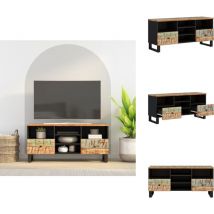 Vidaxl - Meuble tv 100x33x46 cm bois de récupération et d'ingénierie - Meubles Tv - Meubles Salle Séjour - Meuble Rangement - Meuble Industriel
