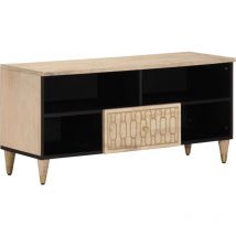 Avimac - Meuble tv 100x33x46 cm bois massif de manguier