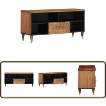 Vidaxl - Meuble tv 100x33x46 cm bois massif de manguier - Meubles Tv - Meuble Tv - Support Tv - Unité Tv - Meuble Retro