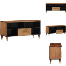 Vidaxl - Meuble tv 100x33x46 cm bois massif de manguier - Meubles Tv - Meuble Tv - Support Tv - Unité Tv - Meuble Retro