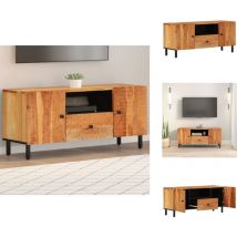 Vidaxl - Meuble tv 105x33x46 cm Bois d'acacia massif - Meuble Tv - Meuble Audiovisuel - Meuble Salle Séjour - Meubles Acacia - Meubles Rustique