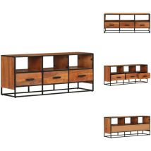 Vidaxl - Meuble tv 110x30x45 cm Bois d'acacia massif - Meubles Tv - Meuble Tv - Support Tv - Mobilier Tv - Bureau Tv